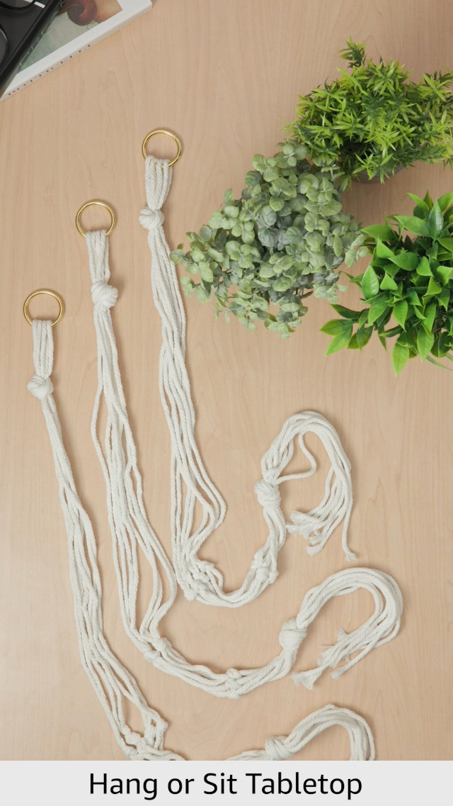 Amazon.com: Artificial Plants 3 Pack Mini Fake Hanging with